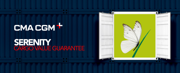 Choose SERENITY cargo value guarantee when making your booking online